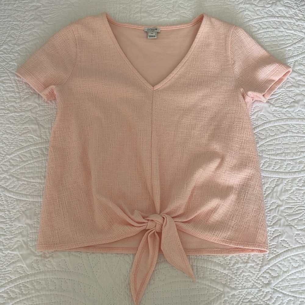 Jcrew tie front top